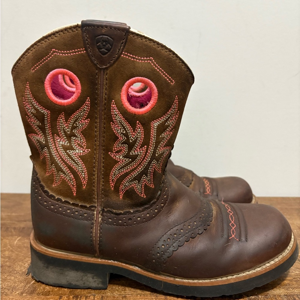 Ariat Western Boots with Pink Details